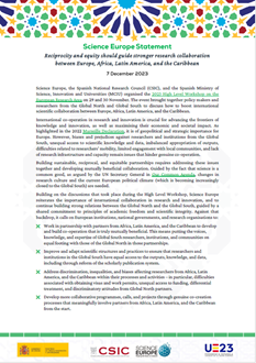 Cover of the Statement on International Research Collaboration