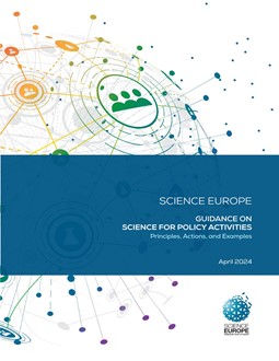 Cover of Guidance on Science for Policy Activities