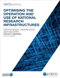 Cover of the Policy Paper 'Optimising the Operation and Use of National Research Infrastructures'